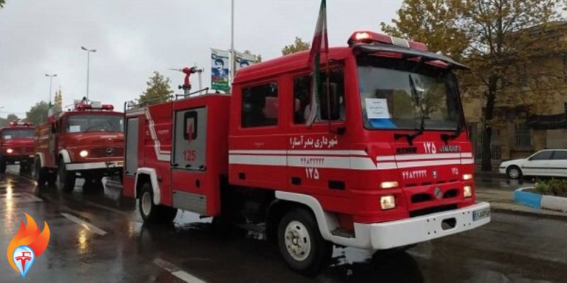 مسابقات عملیات آتش نشانی در شهر کرمانشاه برگزار شد